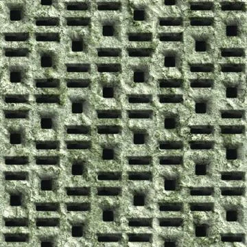 Corroded square ven 库存插图