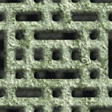 Corroded square ven Stock Illustration