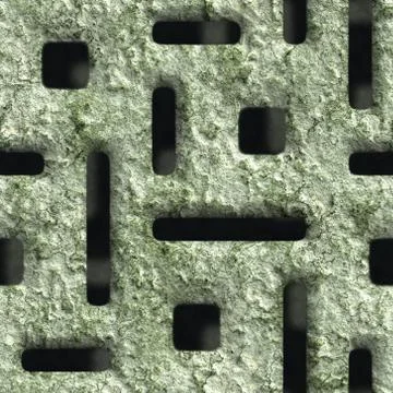 Corroded square vent Stock Illustration