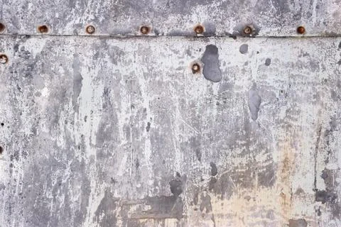 Corroded surface with chipped white paint background Stock Photos