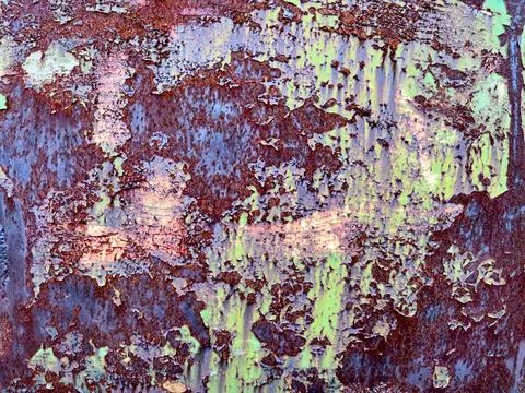 Corrosion Background With Rust and Paint Stock Photos