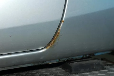 Corrosion on the car Stock Photos