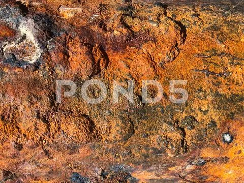 Corrosion of metal. Stock Photos