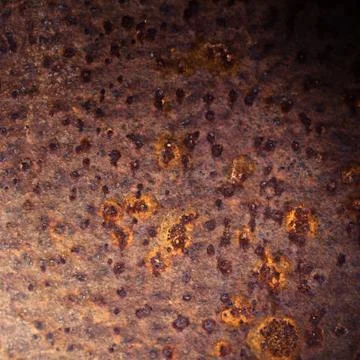 Corrosion process on surface of old iron Stock Photos