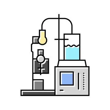 Corrosion testing materials engineering color icon vector illustration イラスト素材