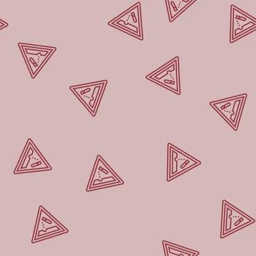 Corrosive bleach line seamless pattern Stock Illustration