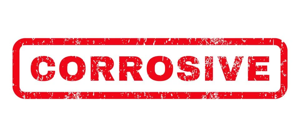 Corrosive Rubber Stamp Stock Illustration