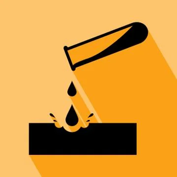Corrosive Substance Icon Stock Illustration