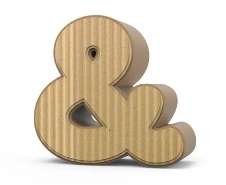 Corrugated ampersand mark Illustrazione stock