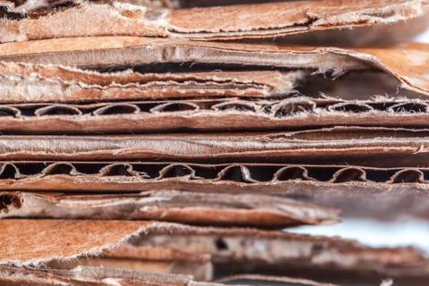 Corrugated cardboard background Stock Photos
