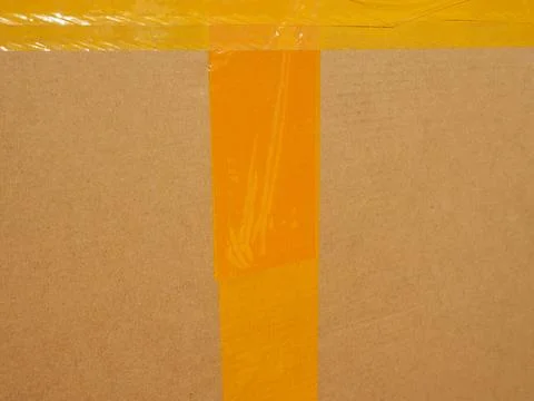 Corrugated cardboard packet Stock-Fotos