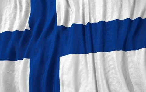 Corrugated finland flag Stock Illustration