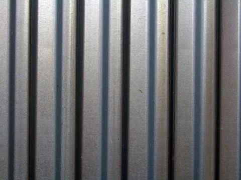 Corrugated galvanized sheet. texture, pattern. Stock photo Stock Photos