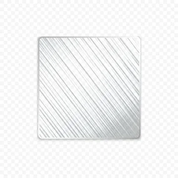 Corrugated glass square shape, vector transparent overlay effect for fluted Stock Illustration
