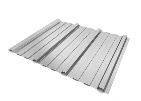 Corrugated metal sheet Stock Illustration