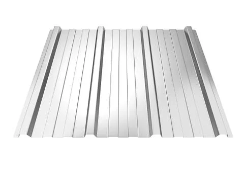 Corrugated metal sheet Stock Illustration