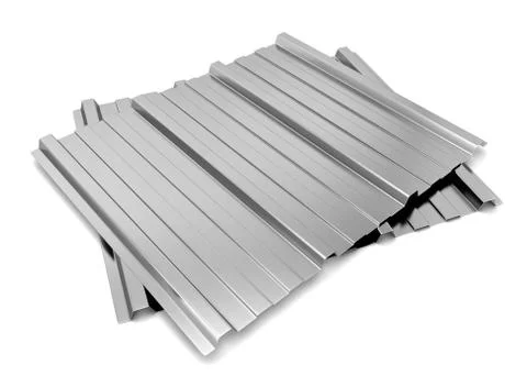 Corrugated metal sheet Stock Illustration