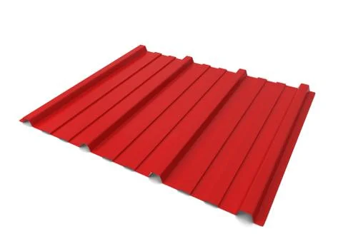 Corrugated metal sheet Stock Illustration
