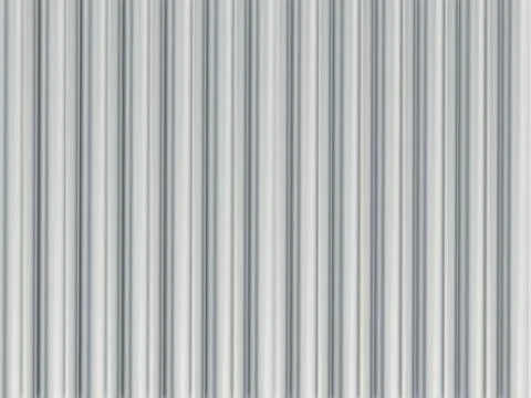 Corrugated metal sheet texture. 3D illustration Stock Illustration