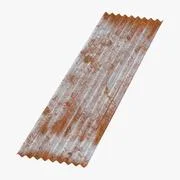 Corrugated Metal Sheets Rusted - Small