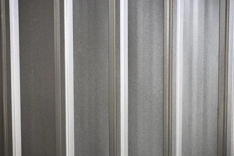 Corrugated Metal Surface Wall Background And Texture Foto stock