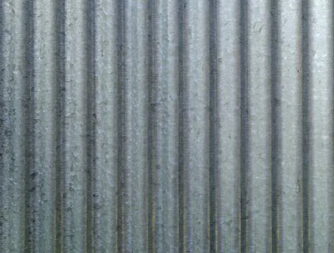 Corrugated metal texture surface. Stock Photos