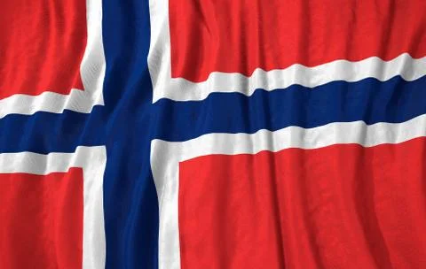 Corrugated norway flag Stock Illustration