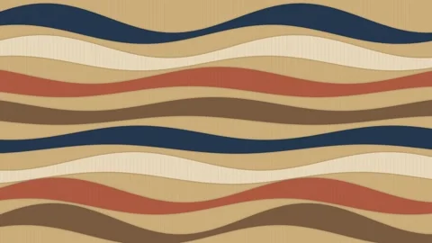 Corrugated Paper Arc Tactile Wave Loop Stock-Footage 342933480
