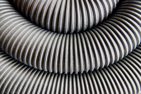 Corrugated pipe abstract background Stock Photos