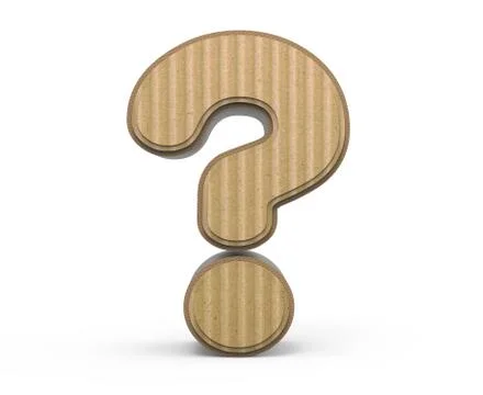 Corrugated question mark Stock Illustration