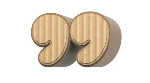 Corrugated quotation mark Stock Illustration