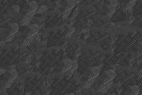 Corrugated Steel Seamless Pattern, 3D Illustration Background Stock Illustration