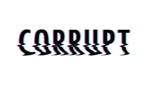 Corrupt glitch text イラスト素材