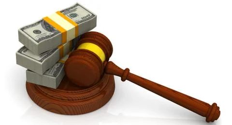 Corrupt justice. The concept Stock Illustration
