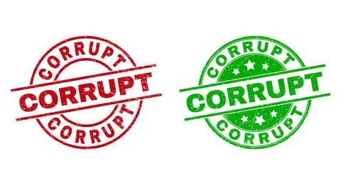 CORRUPT Round Watermarks Using Unclean Style Stock Illustration