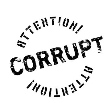 Corrupt rubber stamp Stock Illustration