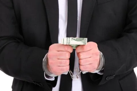 Corrupted businessman Stock Photos
