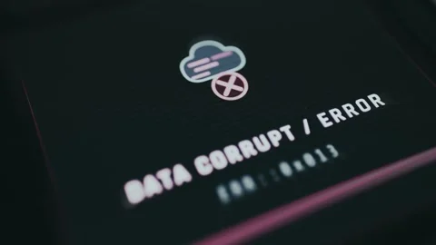 Corrupted Data Error Macro Close Up Stock Footage 336382542