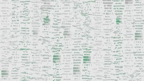 Corrupted data glitch matrix system loop ALPHA overlay Vídeos de archivo 336298087