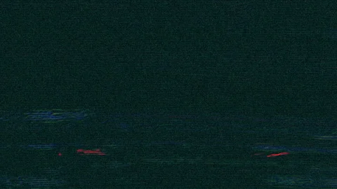 Corrupted data, lost signal, old tv effect neon nostalgic dreamy holographic Video stock 132977589