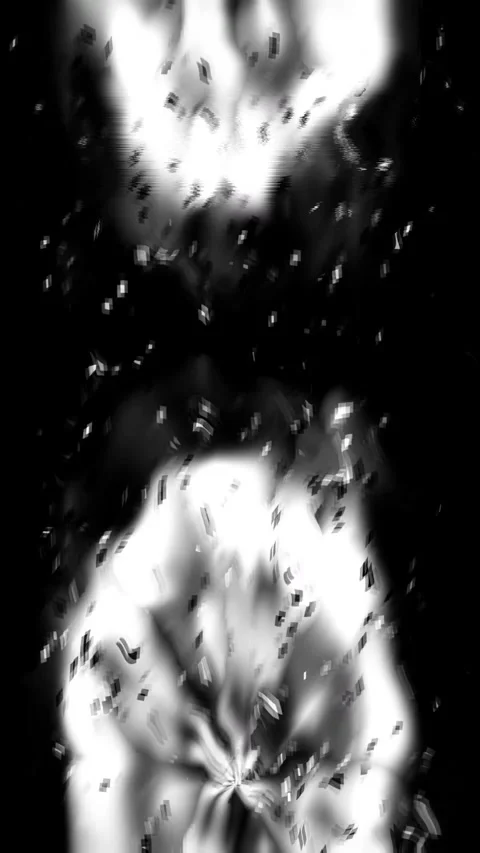 Corrupted Data Pixel Glitch Vertical Stock Footage 331075837