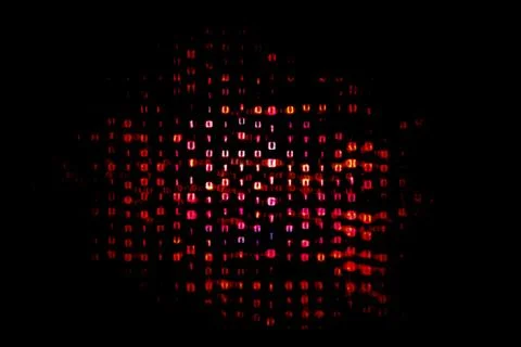 Corrupted file and computer error concepts. multiple layers of binary code on Stock Illustration