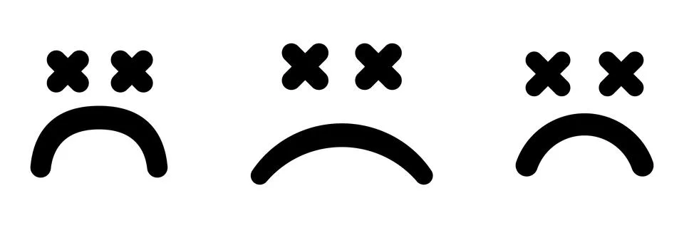 Corrupted file icon. Failed document with error Stockillustratie