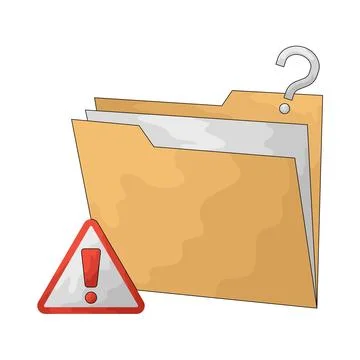 Corrupted File illustration Illustrazione stock