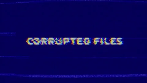 CORRUPTED FILES Retro Text Intro Effects | Stock Video | Pond5