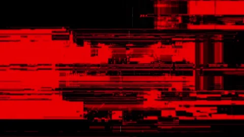 Corrupted HUD Overlay Loop 1 Stock Footage 322096119