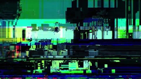 Corrupted HUD Overlay Loop 7 Stock Footage 322096257