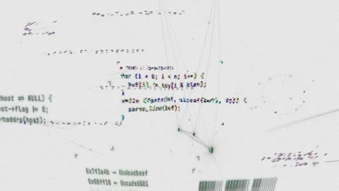 Corrupted HUD UI Glitch Alpha Transparent Overlay loop Stock Footage 336295883