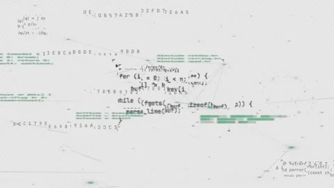 Corrupted HUD UI Glitch Alpha Transparent Overlay loop Stock Footage 336296396