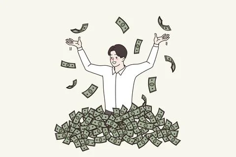 Corruption and illegal money concept. Stock Illustration